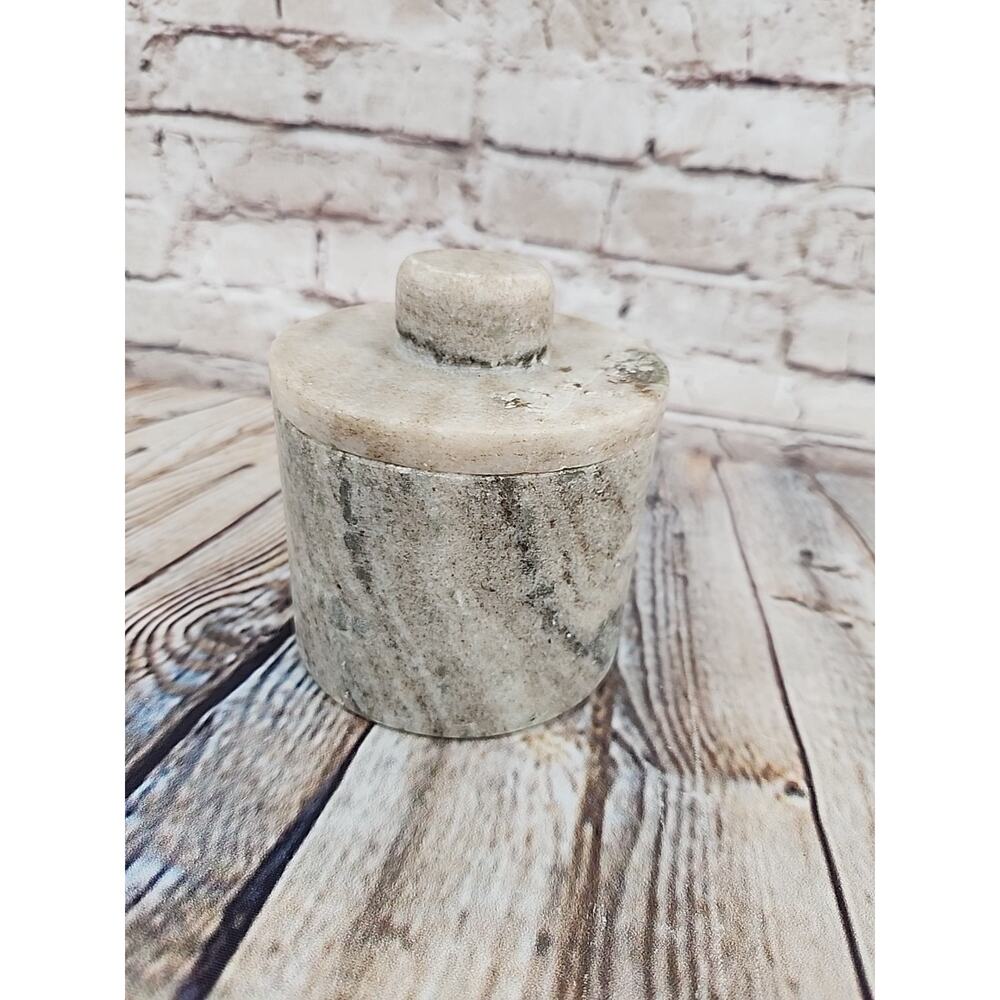Hearth & Hand Marble Butter Keeper Warm Gray Multicolor